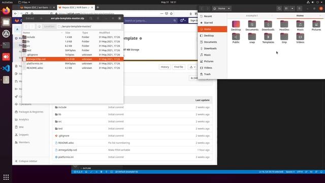 AVR assembly and debugging with VSCode and Platform IO