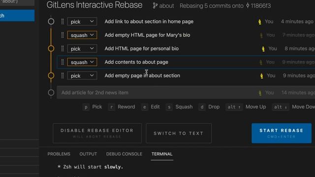 [Git] 013 - Clean Up the Commit History смотреть онлайн