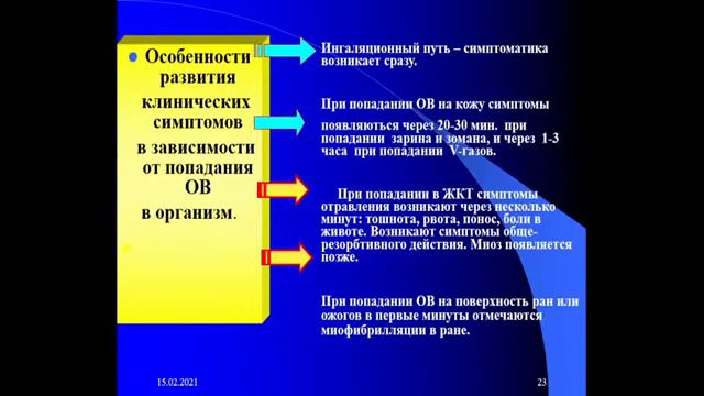 9:50-11:20 Отравляющие вещества нервно паралитического действия смотреть онлайн