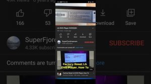 LG dvd player DVX552H