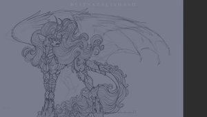 Nightmare Moon Redesign (Commission) - MLP Speedpaint