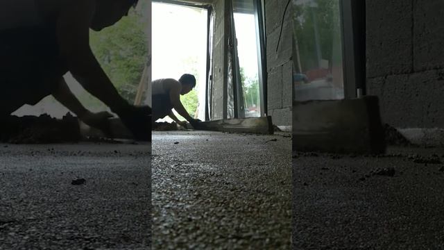 полусухая стяжка - натирка маяков - формирование поверхности смотреть онлайн