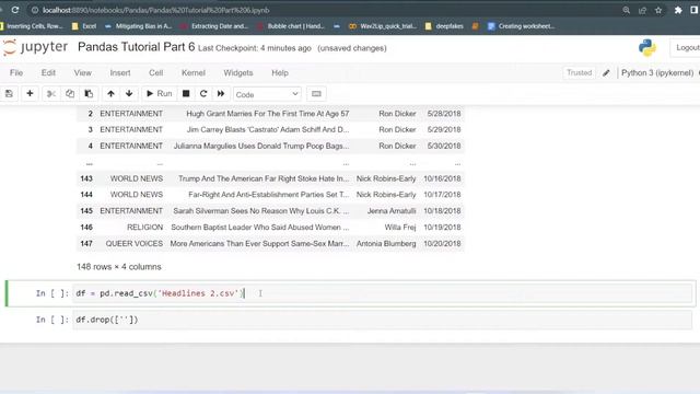 Deleting Columns and Rows | Pandas Tutorial Part 6 | Data Analysis using Python
