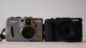 Compact Camera Evolution - 2013 Nikon P7700 v 2000 Canon Powershot G1