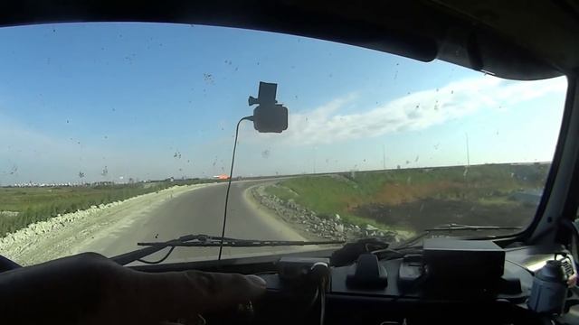 Чуть не задавил велосипедиста. Работа на самосвале