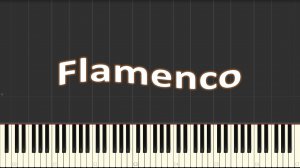 У.Гиллок - Фламенко (piano tutorial) [НОТЫ + MIDI]