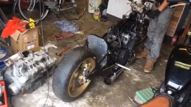 Launch control flames Suzuki Gsxr 1100 смотреть онлайн