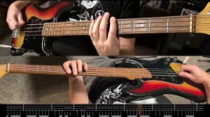 Sass Dragons - Workhorse / Dopesmoker - Bass Playthrough With Tab - #bass #tablature #basstab #musi