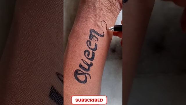 short video ## pueen hands tattoo designs step by step