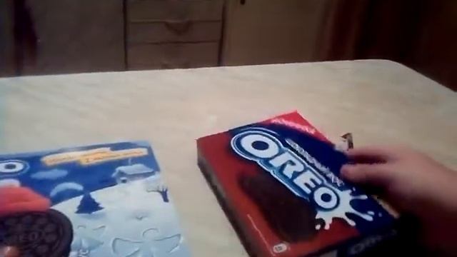 Распаковка новогодней упаковки печенья OREO
