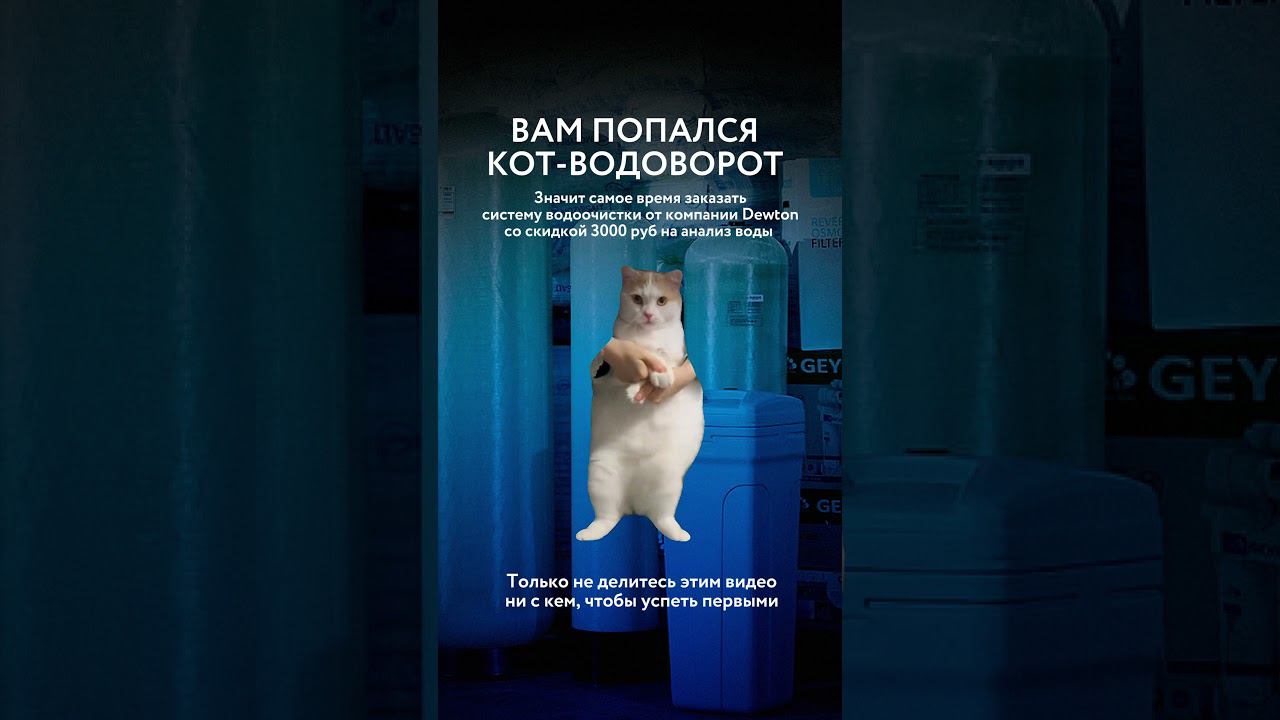 Dewton | Скидка 3000 руб. на анализ воды при заказе системы водоочистки #shorts смотреть онлайн
