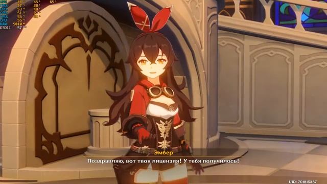 Прохождение игры Genshin Impact - #7 Получение лётную лицензию в соборе. смотреть онлайн