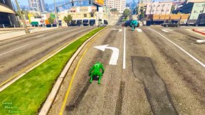 GTA 5 Green Spiderman Vs Blue Hulk Ragdoll Compilation | (GTA 5 Fails Funny Moments Ragdolls)
