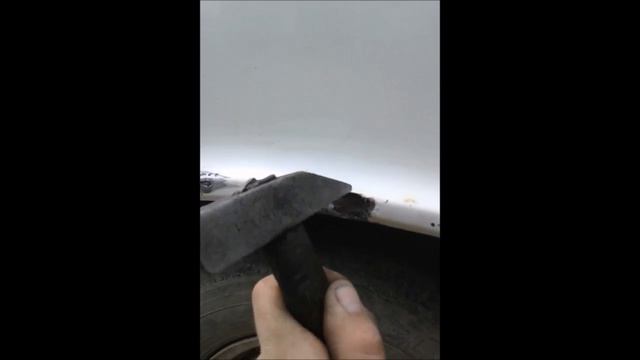 Как заделать (зашпаклевать) дыры на авто,вариант перекупа.