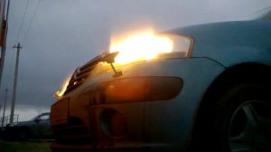 Работа омывателей фар ситроен С3