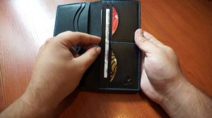 Изделия из кожи ручной работы. Вертикальное портмоне. Leather goods handmade. Leather wallet.