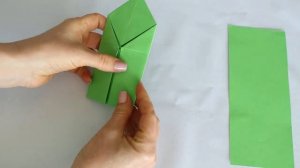 Оригами игрушка Квакающая лягушка из бумаги Origami Rana de papel fácil DIY Paper Frog Origami toy