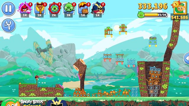 Level 12 - Three Stars Walkthrough NO POWER-UP Angry Birds Friends Tournament 1293 смотреть онлайн