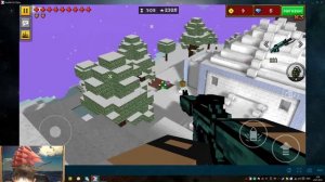 Let's play, Pixel Gun 3D #2 выживание на зимней сказке!