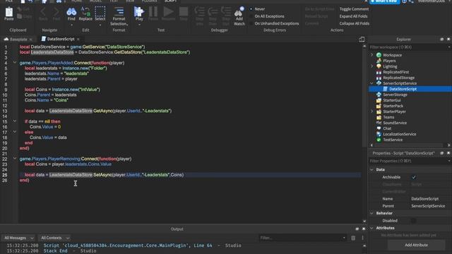 How to Save Data in Roblox Studio | Roblox Advanced Scripting Part 3