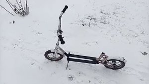 Самокат своими руками из детского велосипеда.