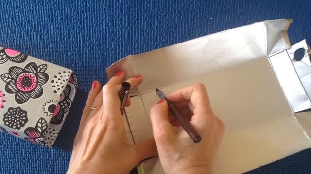 DIY. ♡ Как сделать органайзер для канцелярии - пенал для карандашей и ручек♡.Пенал из коробок.!!