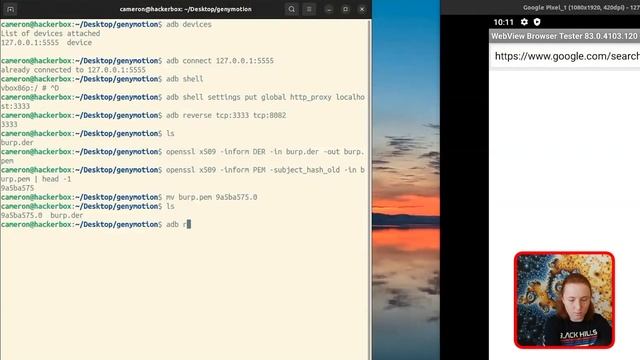 Genymotion  - Proxying Android App Traffic Through Burp Suite | Cameron Cartier