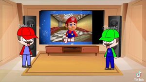 Mario and Luigi reacts to mario reacts to Nintendo memes 1
