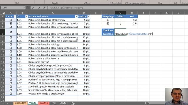 VBA 27 -  Jak dodać proste checkboxy w Excelu