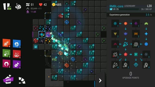 Infinitode 2 - Rumble Level Tutorial and Walkthrough - 3 Stars (1.7.0 patch) (outdated)