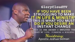 HOW TO BECOME SUCCESSFUL | APOSTLE JOSHUA SELMAN | KOINONIA GLOBAL | GLORYCLOUDTV