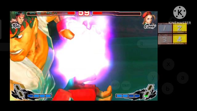 "Super Street Fighter 4" 3D Edition// Ryu V/S Cammy // Android Gameplay // Citra Emulator