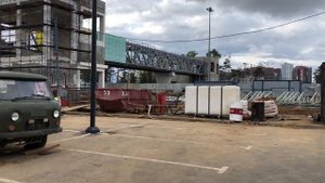 ЖК Румянцево-парк. Пешеходный переход через Киевское шоссе.