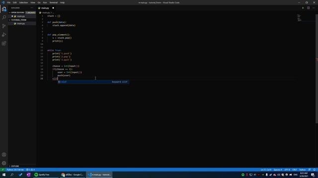 Stack Using List | python Data Structures смотреть онлайн