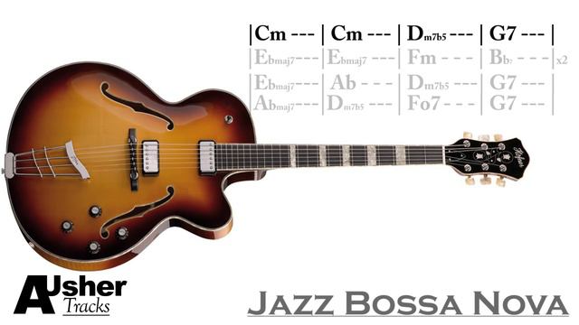 Jazz Bossa Nova C minor Guitar Jam Track