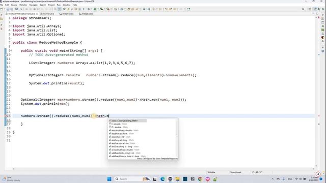 Java8 | 67 | Reduce function | Find max and min | Tamil смотреть онлайн