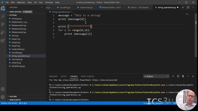 ICS3U Python - Some String Operations смотреть онлайн