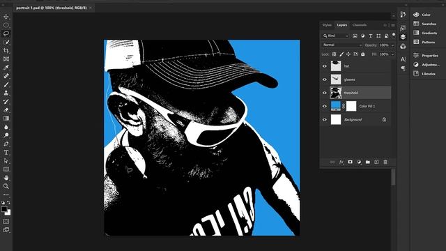 Create a Pop Art Composite Portrait on Adobe Photoshop / Student Edition! смотреть онлайн