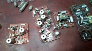 Разборка старого телевизора ВЕСНА-346 много меди