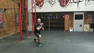 Мах гирей + выпад назад