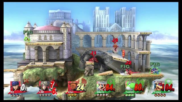 Super Smash Bros Wii U Humanos vs Amibo 01 смотреть онлайн