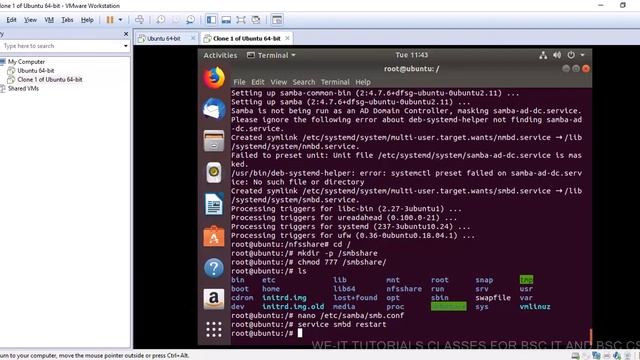 TYBSC CS LINUX PRACTICAL (SAMBA SERVER) смотреть онлайн