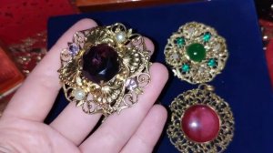 ПРОДАЖА ПОШТУЧНО : Роскошные чешские броши и колье