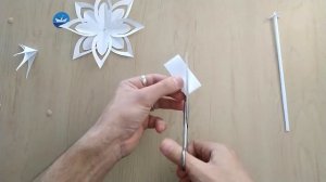 Белая Лилия из бумаги/White paper lily/Оригами/DIY