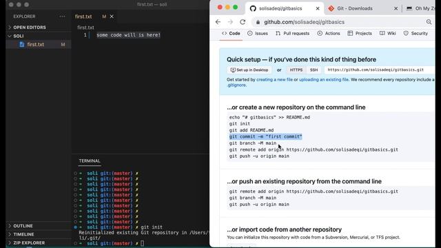 1- How to push first git commit смотреть онлайн