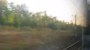 Из окна поезда Курск-Орел. Часть 1. Поезд №30 "Тургенев" Симферополь-Москва. The train "Turgenev""