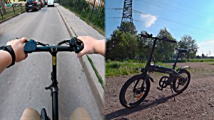Electric bike Xiaomi Himo C20 250W  POV Test от первого лица / test drive from the first person
