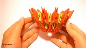 Модульное оригами.№4 Корзинка