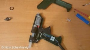 Установка на клеевой пистолет индикатора питания Metabo KE3000