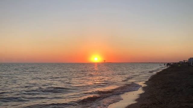 Закат. Море. Евпатория. Пригород Заозерное.